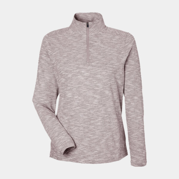 Ladies' Eclipse Jacquard Quarter-Zip Thumbnail