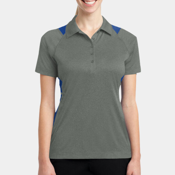 Ladies Heather Colorblock Contender  Polo Thumbnail