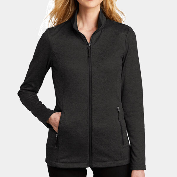 Ladies Collective Striated Fleece Jacket Thumbnail