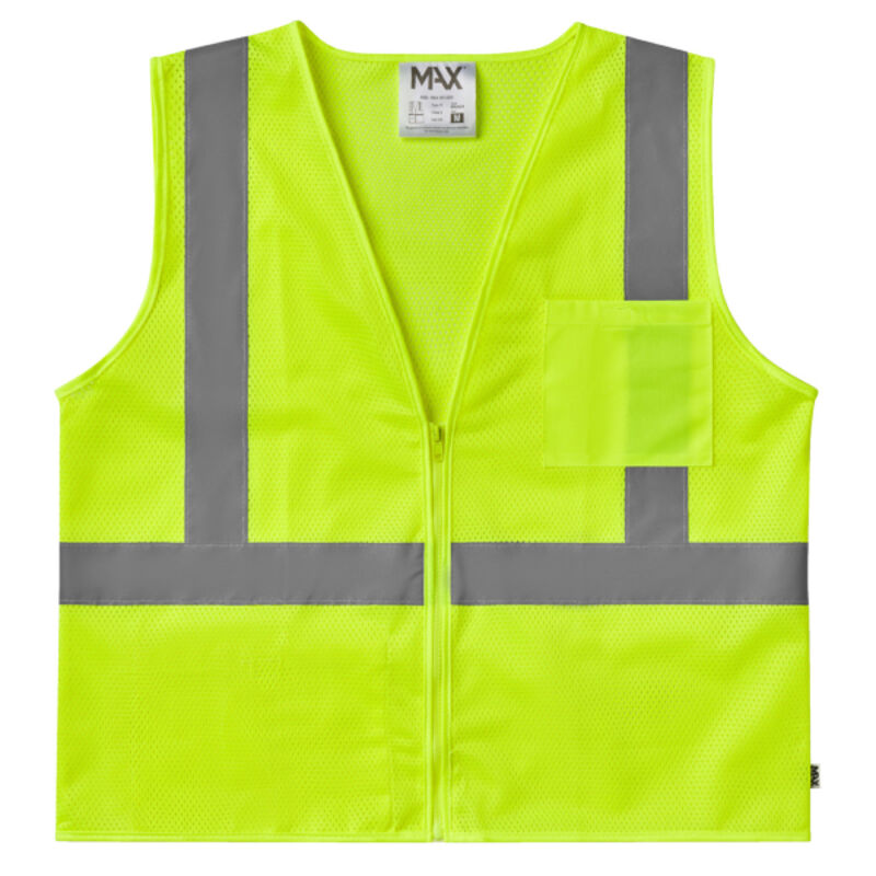 Class 2 Mesh Vest, Safety Green Thumbnail