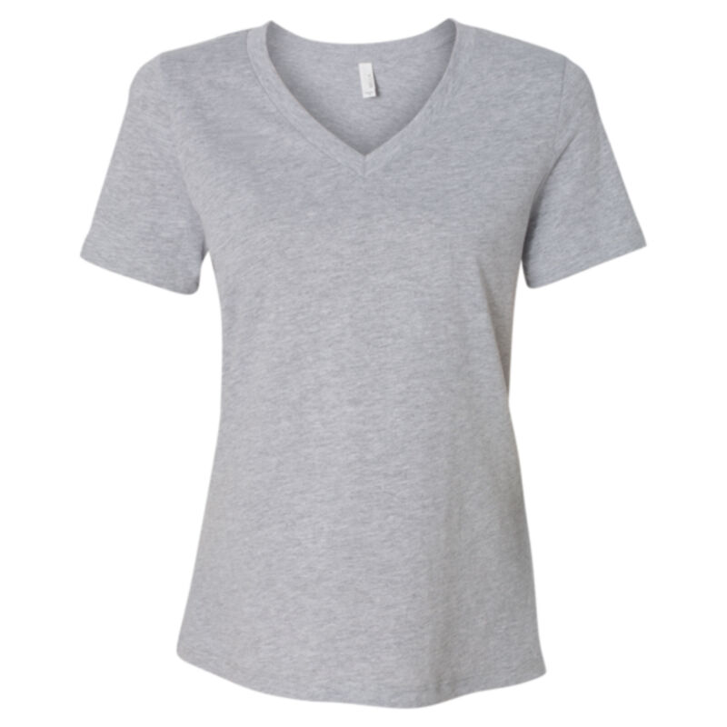 Women's Relaxed Heather CVC V-Neck Tee Thumbnail